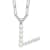 Rhodium Over Sterling Silver 3-5.5mm Freshwater Cultured Pearl LETTER V
18-inch Necklace