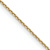 14k Yellow Gold 0.8mm Solid Diamond-Cut Round Open Link Cable 26 Inch Chain