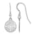 Rhodium Over Sterling Silver MLB LogoArt Toronto Blue Jays Athletics
Dangle Earrings