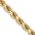 14k Yellow Gold 4.25mm Solid Diamond-Cut Rope 18 Inch Chain