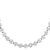 Classic Moissanite Tennis Necklace In Platinum-Enhanced Sterling Silver