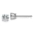 Rhodium Over 14K White Gold 1/2ct. 4.0mm Round G H I True Light
Moissanite Earrings