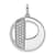 14K White Gold Gatsby Diamond Initial P Charm
