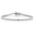 Rachel Zoe Round CZ Tennis Bracelet in Rhodium Over Brass