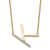 14k Yellow Gold and Rhodium Over 14k Yellow Gold Sideways Diamond
Initial K Pendant 18 Inch Necklace