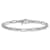 14K White Gold Polished Flat Oval Link Bracelet