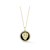 Rachel Zoe Black Agate CZ 3D Lion Head Medallion Necklace in 14K Gold
Over Sterling Silver