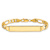 10k Yellow Gold Figaro Link ID Bracelet