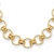 14K Yellow Gold 25.4mm Circles 20-inch Necklace