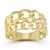 Sterling Statements 14K Yellow Gold Over Sterling Silver Stacked Curb Ring