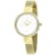 Christian Van Sant Women's Reign White Dial, Yellow tone Stainless Steel Watch