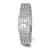Charles Hubert Chrome-finish White Dial Quartz Watch