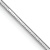 Rhodium Over 14k White Gold 0.9mm Solid Octagonal Snake Link 16 Inch Chain