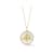 Rachel Zoe Mother-of-Pearl and CZ 3D Bee Medallion Necklace in 14K Gold
Over Sterling Silver