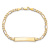 10k Yellow Gold Figaro Link ID Bracelet