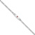 Rhodium Over 14k White Gold Medical Soft Diamond Shape Red Enamel Figaro
Link ID Bracelet