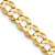 14k Yellow Gold 5.9mm Solid Flat Cuban 18 Inch Chain