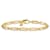 14K Yellow Gold Polished Flat Oval Link Bracelet