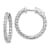 Rhodium Over 14K White Gold Oro Spotlight Lab Grown Diamond SI+, H+,
Hoop with Safety Clasp Earrings