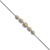 Rhodium Over 14k White Gold Marquise Citrine Bracelet