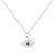 Lab Created Alexandrite and Moissanite Rhodium Over Sterling Silver Evil
Eye Necklace