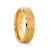 HONOR Gold-Plated Tungsten Beveled Polished Edges Flat Ring with Brushed
Center 6mm