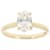 Lab-Grown Diamond Oval Solitaire Ring In 14K Gold 1.10ct