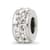 Sterling Silver Reflections Double Row White Preciosa Crystal Bead