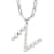Rhodium Over Sterling Silver 3-5.5mm Freshwater Cultured Pearl LETTER N
18-inch Necklace
