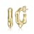 Dripping Hoop Earrings In 14K Gold Over Brass