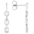 Multi-Shape Lab-Grown Diamond Dangle Earrings In 10K White Gold