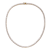 Flawless CZ Tennis Necklace In 14K Gold Over Sterling Silver