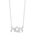 Sterling Statements Rhodium Over Sterling Silver CZ MOM Necklace