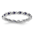 Sterling Silver Stackable Expressions Lab Created Sapphire Ring 0.33ctw