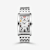 Croton Aristocrat Silver Tone Watch with White Dial