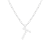 Letter T Initial Cultured Freshwater Pearl Rhodium Over Sterling Silver
Pendant With  18" Chain