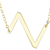 Sideways Initial Z Necklace In Solid 14K Yellow Gold 18 Inch
