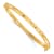 14K Yellow Gold Diamond-cut and Laser-cut Fancy Hinged Bangle Bracelet