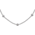 Rhodium Over 18K White Gold Diamond Stations 18 Inch Necklace