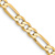 14k Yellow Gold 4.75mm Solid Flat Figaro 24 Inch Chain