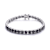 Black CZ Tennis Bracelet In Sterling Silver