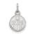 Rhodium Over Sterling Silver NHL LogoArt Edmonton Oilers Extra Small Pendant