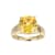 Yellow And White Cubic Zirconia 18k Yellow Gold Over Silver November
Birthstone Ring 7.10ctw