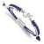 Stainless Steel MLB LogoArt Colorado Rockies Adjustable Cord Bracelet