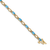 14k Yellow Gold Diamond and Blue Topaz Bracelet