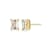 Emerald Cut Moissanite 14k Yellow Gold Over Silver Stud Earrings 2.02ctw DEW