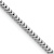 Rhodium Over 14k White Gold 2.5mm Solid Franco 22 Inch Chain