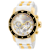 Invicta Pro Diver 48mm White Dial Silicone, Stainless Steel Band Quartz Watch