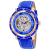 Christian Van Sant Men's Dome White Skeleton Dial, Blue Bezel, Blue
Leather Strap Watch