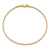 14K Yellow Gold 1mm Franco Chain Bracelet